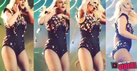 //britney spears mic fail lip synching las vegas wide