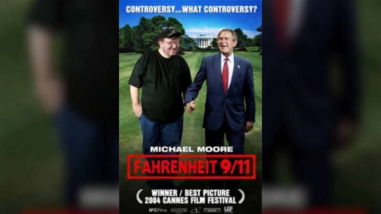 A poster for 'Fahrenheit 9/11'
