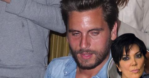 //scott disick wasted and kris jenner