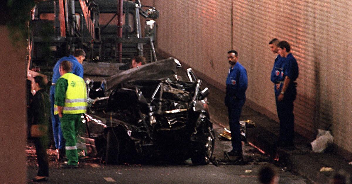 Photo of Princess Diana car accident.