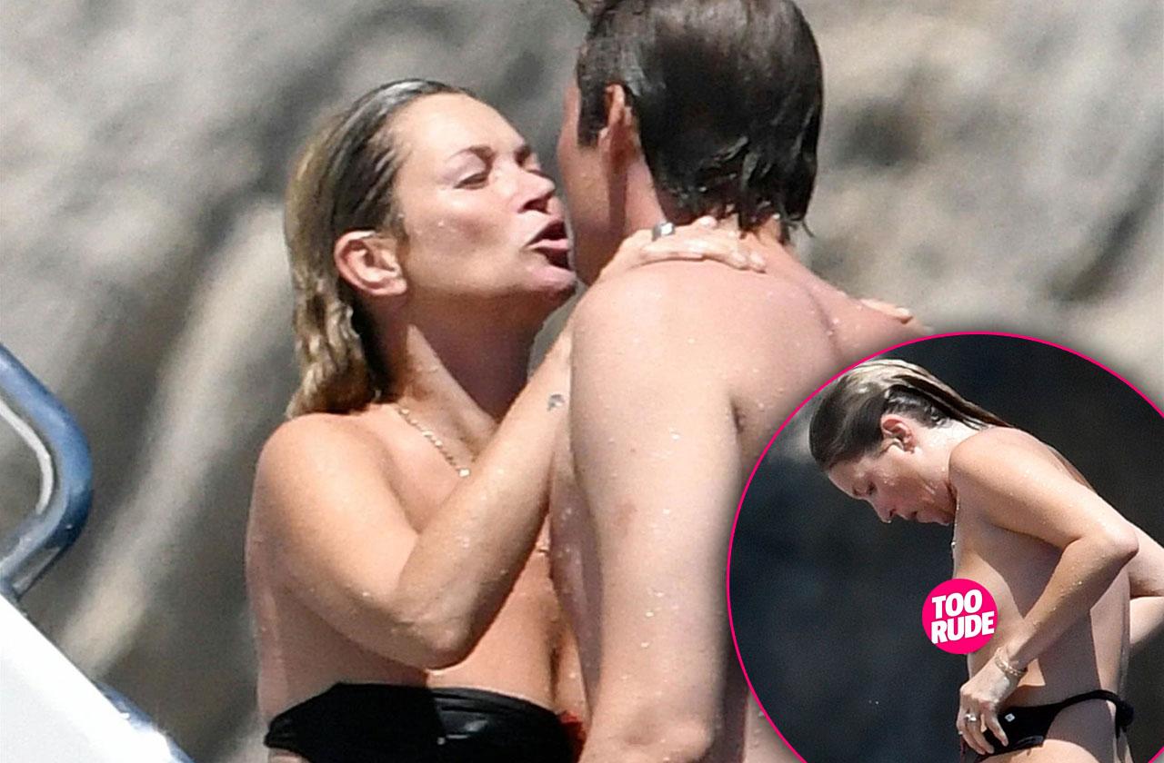 Kate Moss Topless Bikini Boyfriend