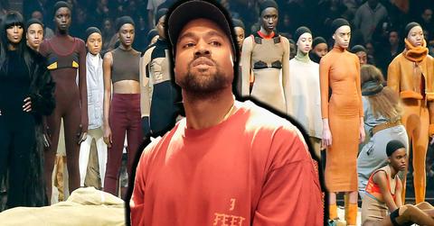 //kanye west paid models fashion show complained pp
