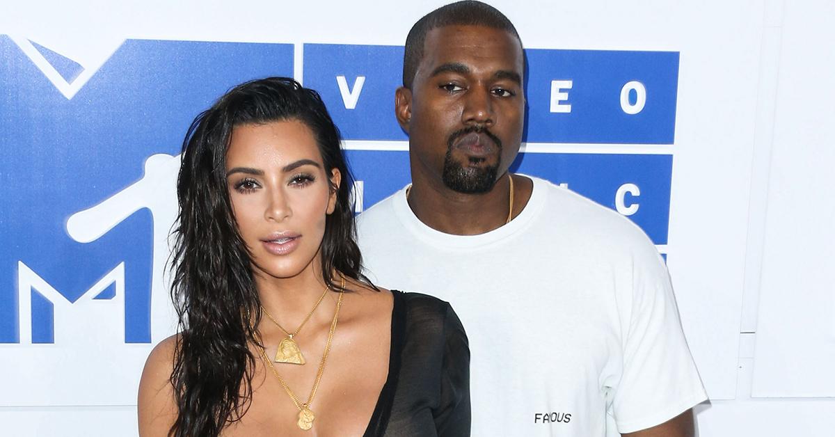 Kim Kardashian Shows Major Cleavage and Licks Kanye West's