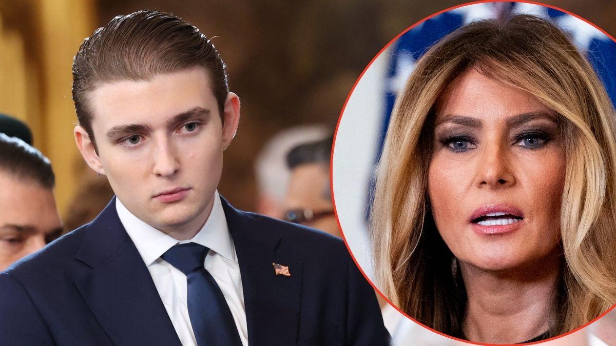 Photo of Barron Trump, Melania Trump