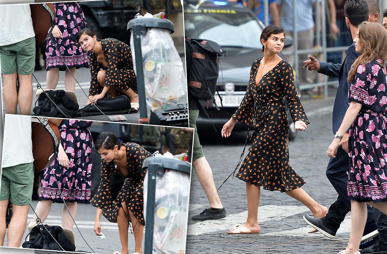 Selena Gomez Dress Rome Vacation