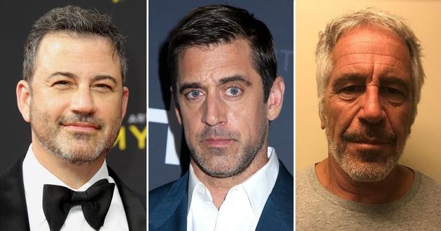 jimmy kimmel aaron rodgers jeffrey epstein allegations