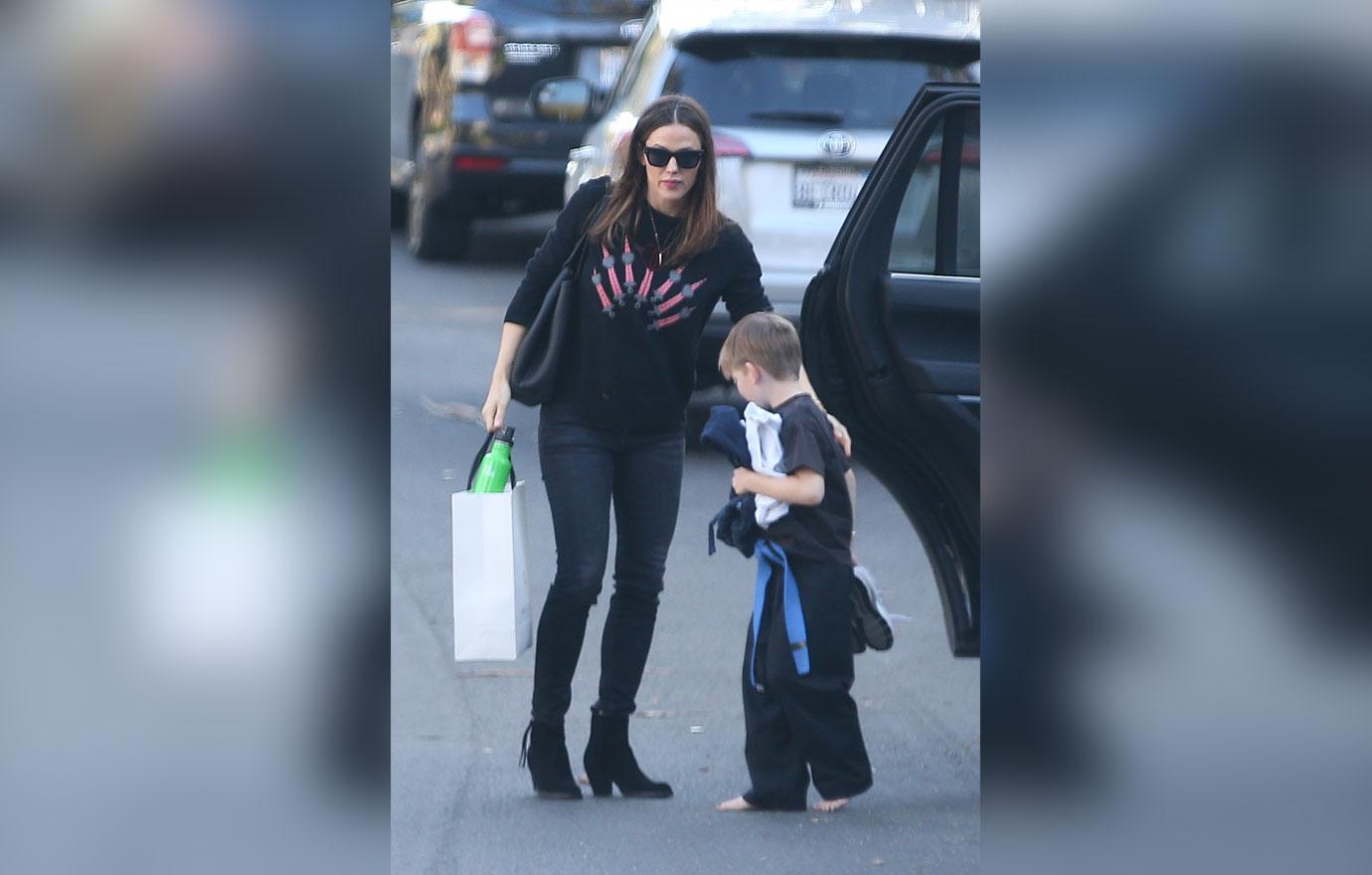 Jennifer Garner Takes Son Samuel To Karate