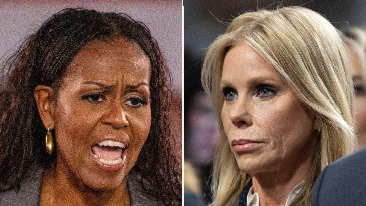 picture of Michelle Obama and Cheryl Hines
