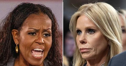 picture of Michelle Obama and Cheryl Hines