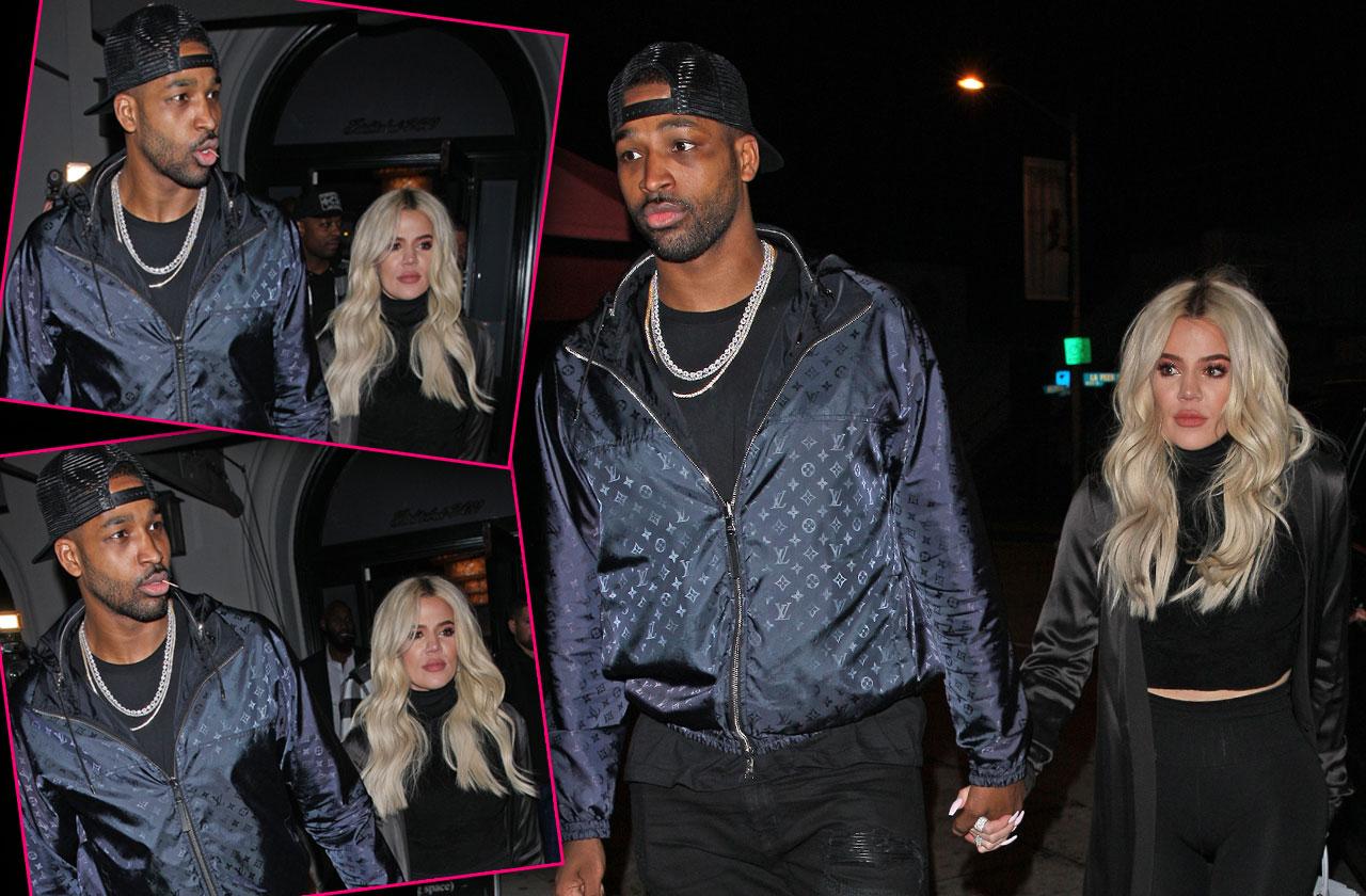 //Khloe Kardashian Holds Hands Tristan Thompson Date Cheating pp