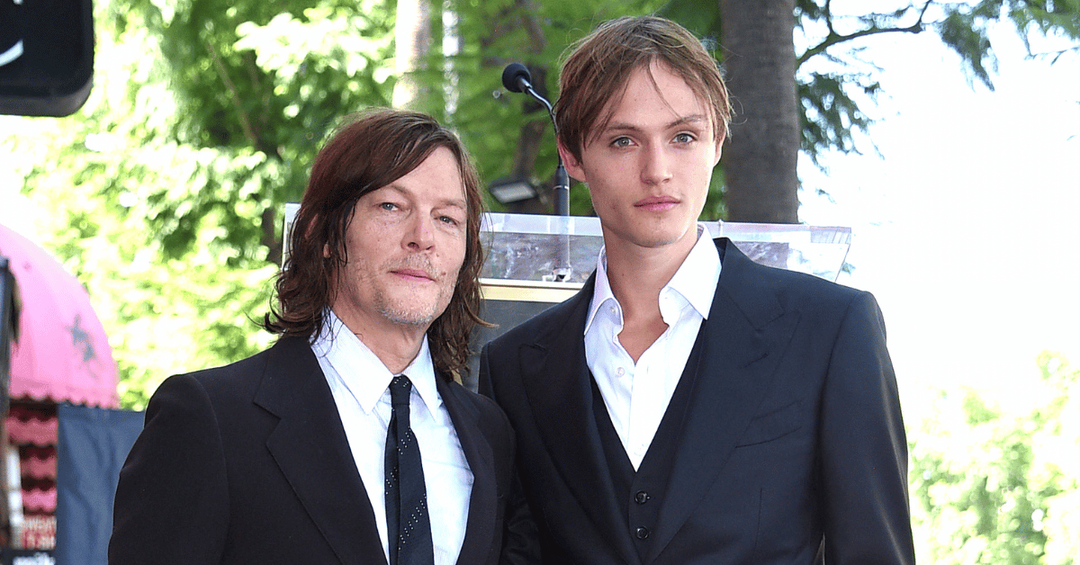 Photo of Norman Reedus and son Mingus 