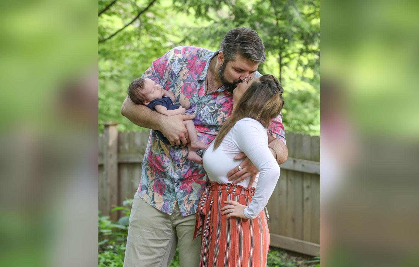 Amber Portwood with her baby James and Andrew at their house on June 14, 2018 in Indianapolis, Indiana.