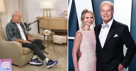 Split photo of Kelsey Grammer, Kayte Walse and Kelsey Grammer