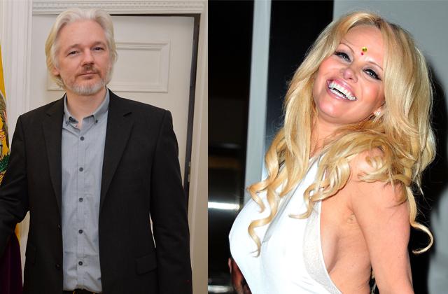 Pamela Anderson Julian Assange Romance Rumors Embassy Visits