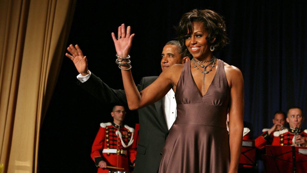 Photo of Michelle and Barack Obama