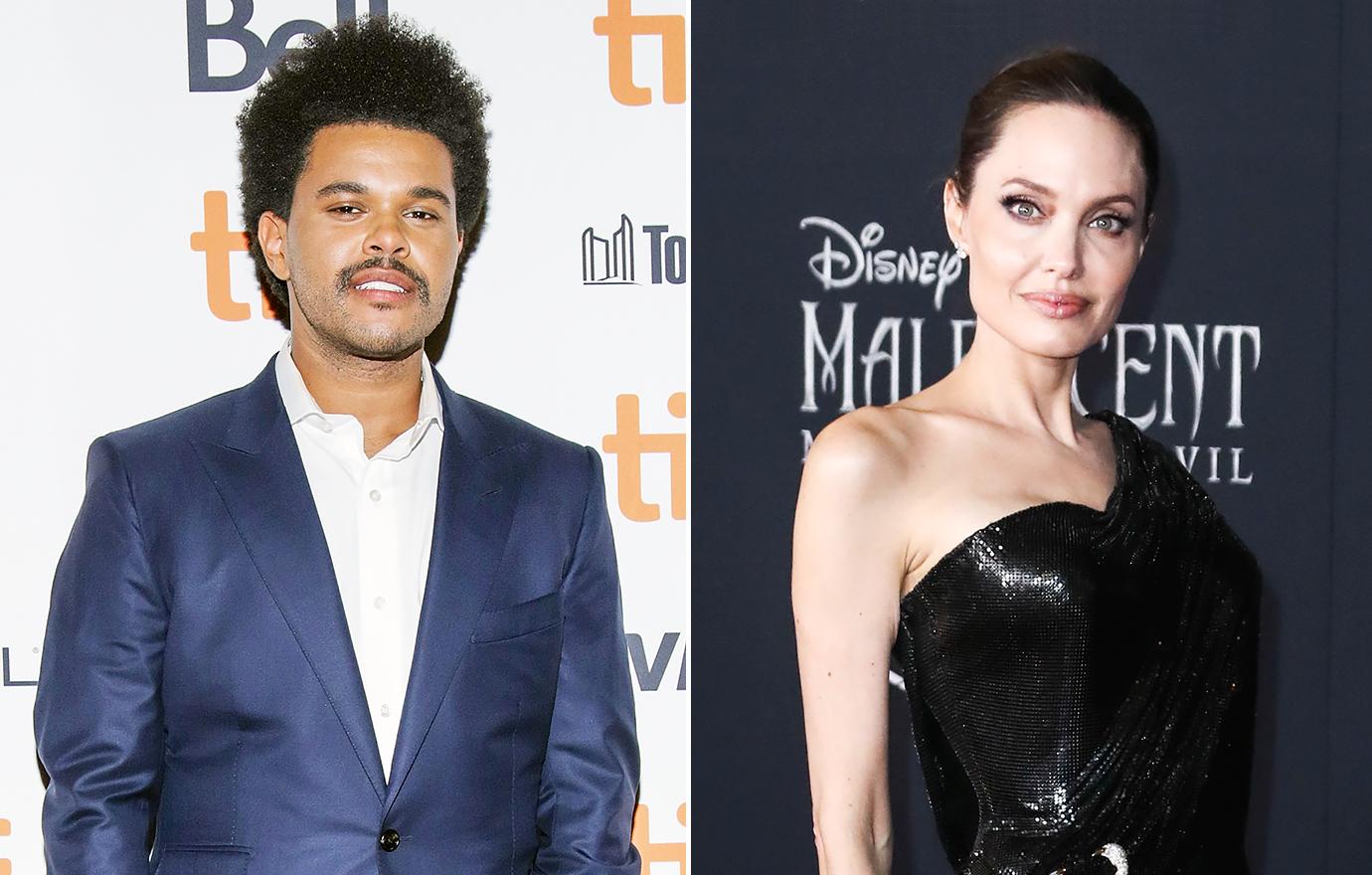 angelina jolie the weeknd drifted apart following dates la brad pitt r