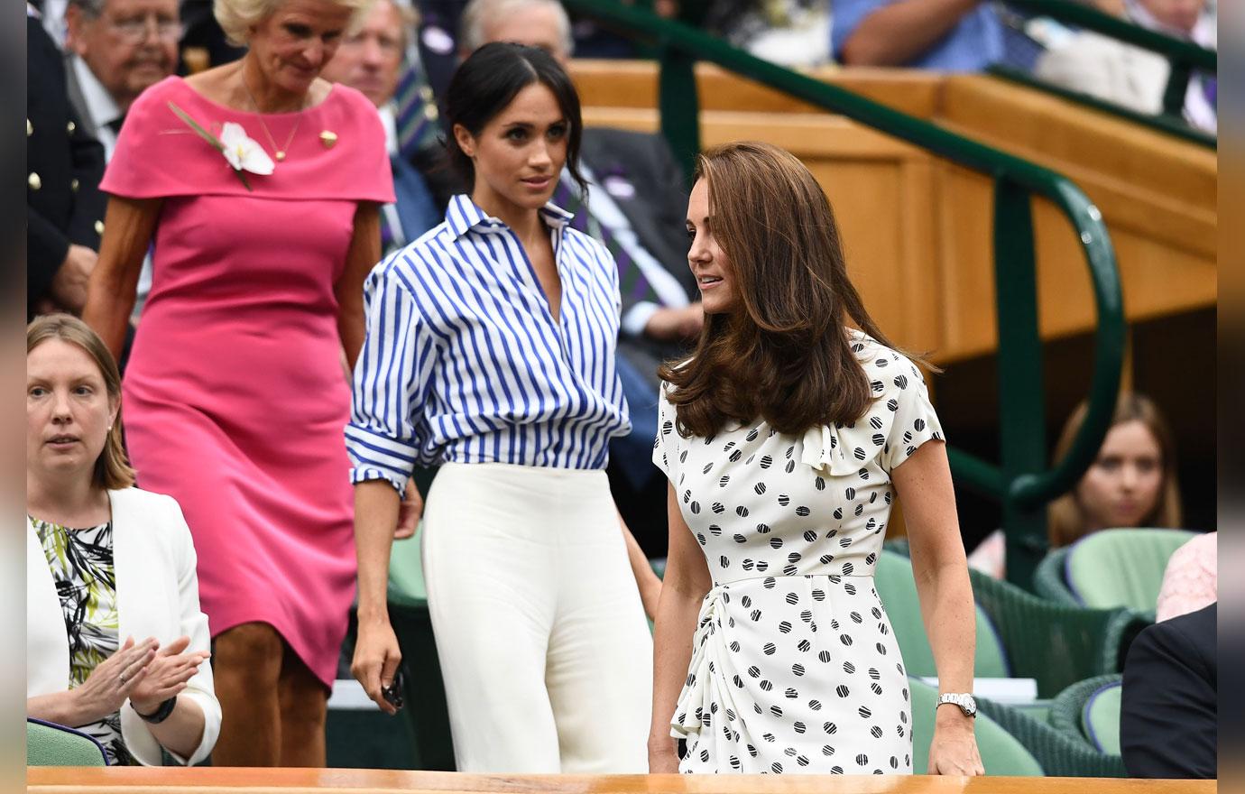 Meghan Markle And Kate Middleton First Solo Appearance Together Wimbledon