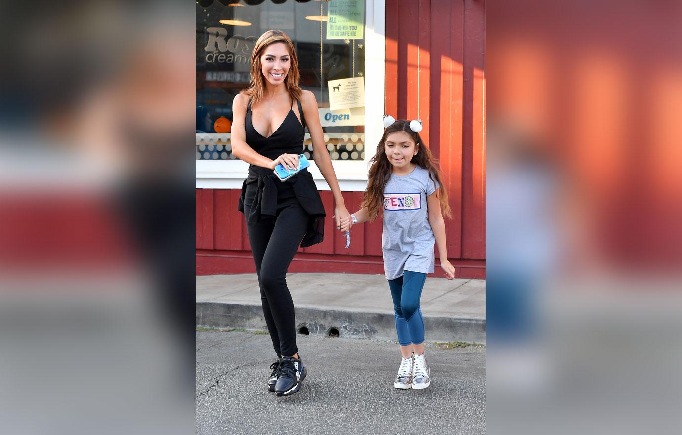 Farrah Abraham Takes Daughter For Ice Cream In Los Angeles