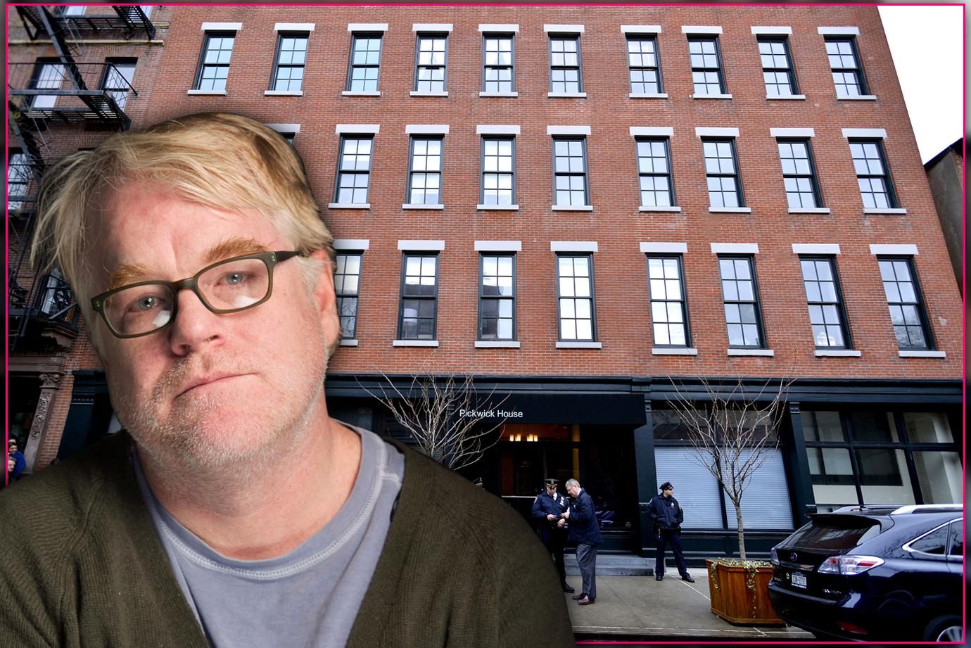 Philip Seymour Hoffman Composite With Apartment Where He Was Found Dead