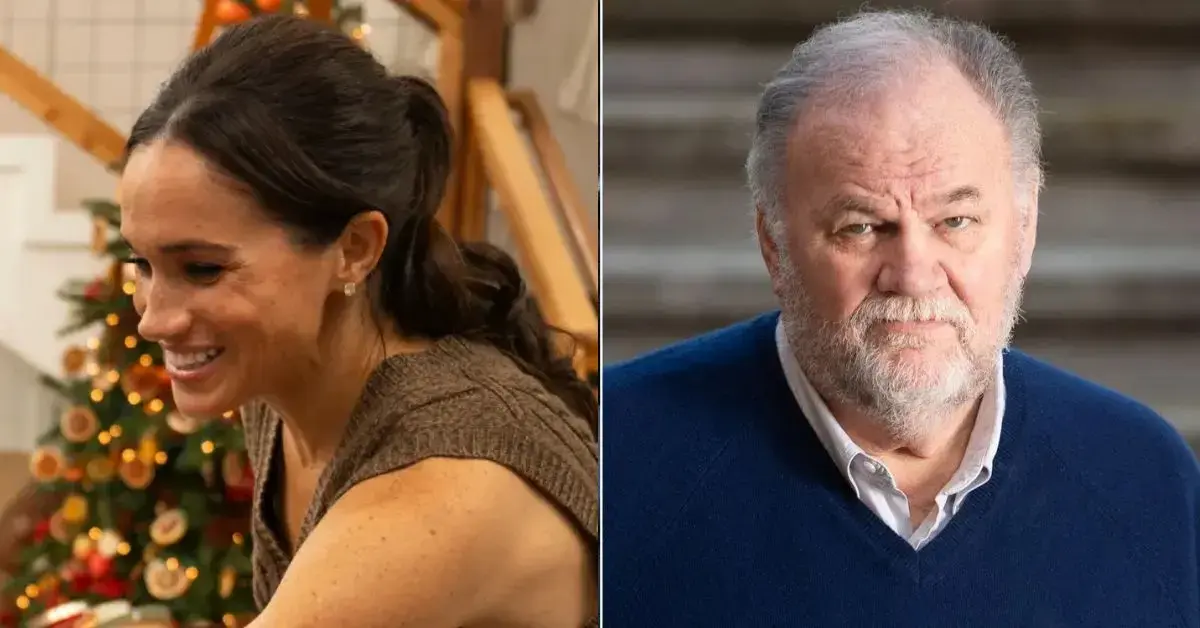 Split Photo of Meghand and Thomas Markle Sr.