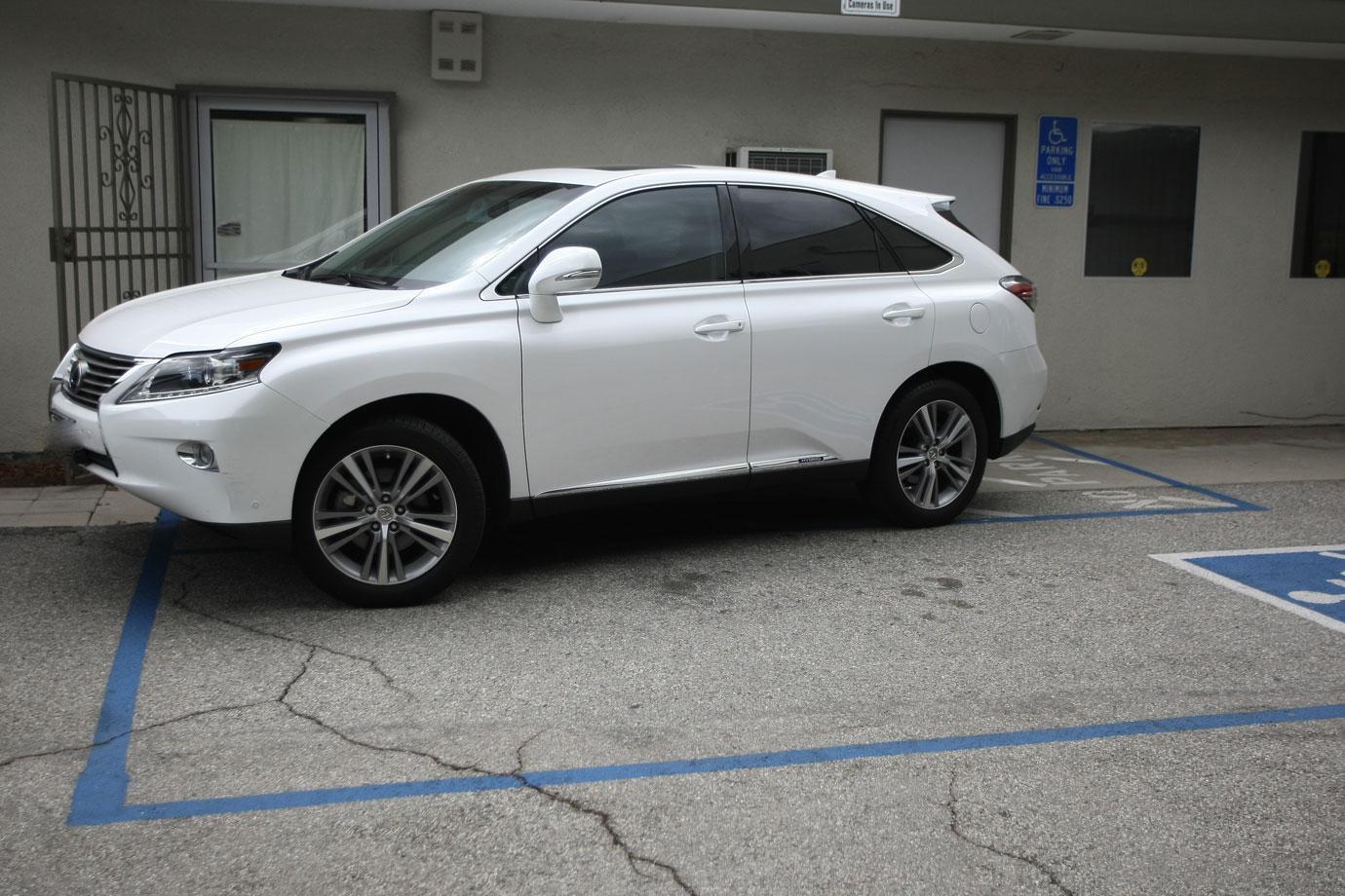 //eva mendes parks suv disabled spot