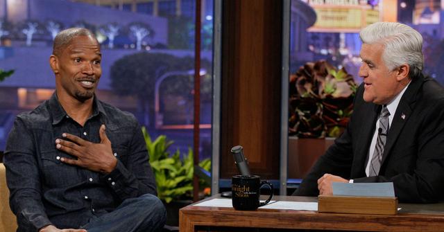 //jamie foxx quitting acting tv talk show host jay leno advice pp