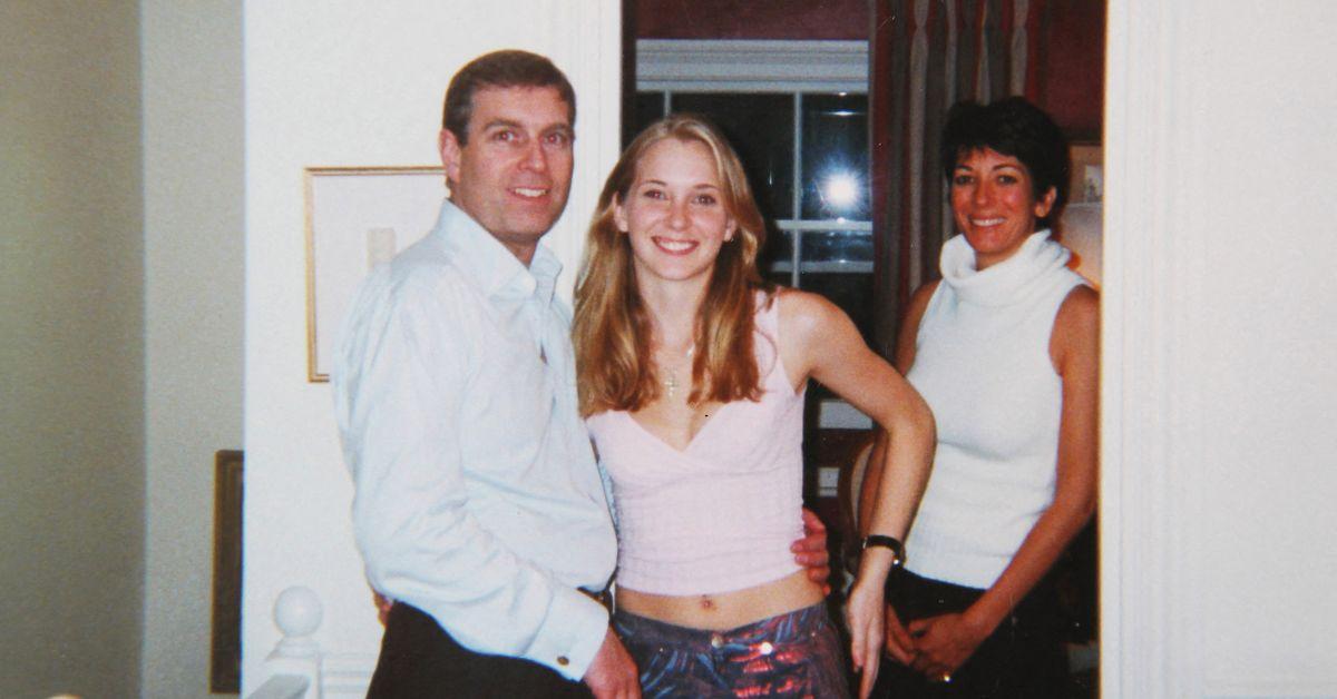 Photo of Prince Andrew, Ghislaine Maxwell and Virginia Giuffre