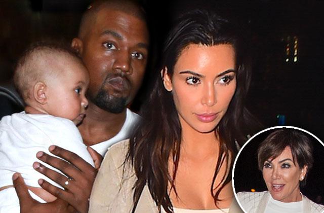 kris jenner meddlig kim kardashian kanye west son saint west spoiled