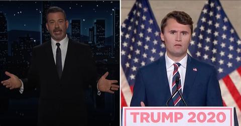 photo of jimmy kimmel and charlie kirk