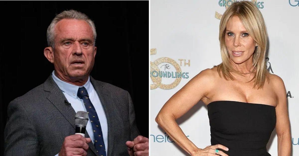 split photo of RFK Jr and Cheryl Hines