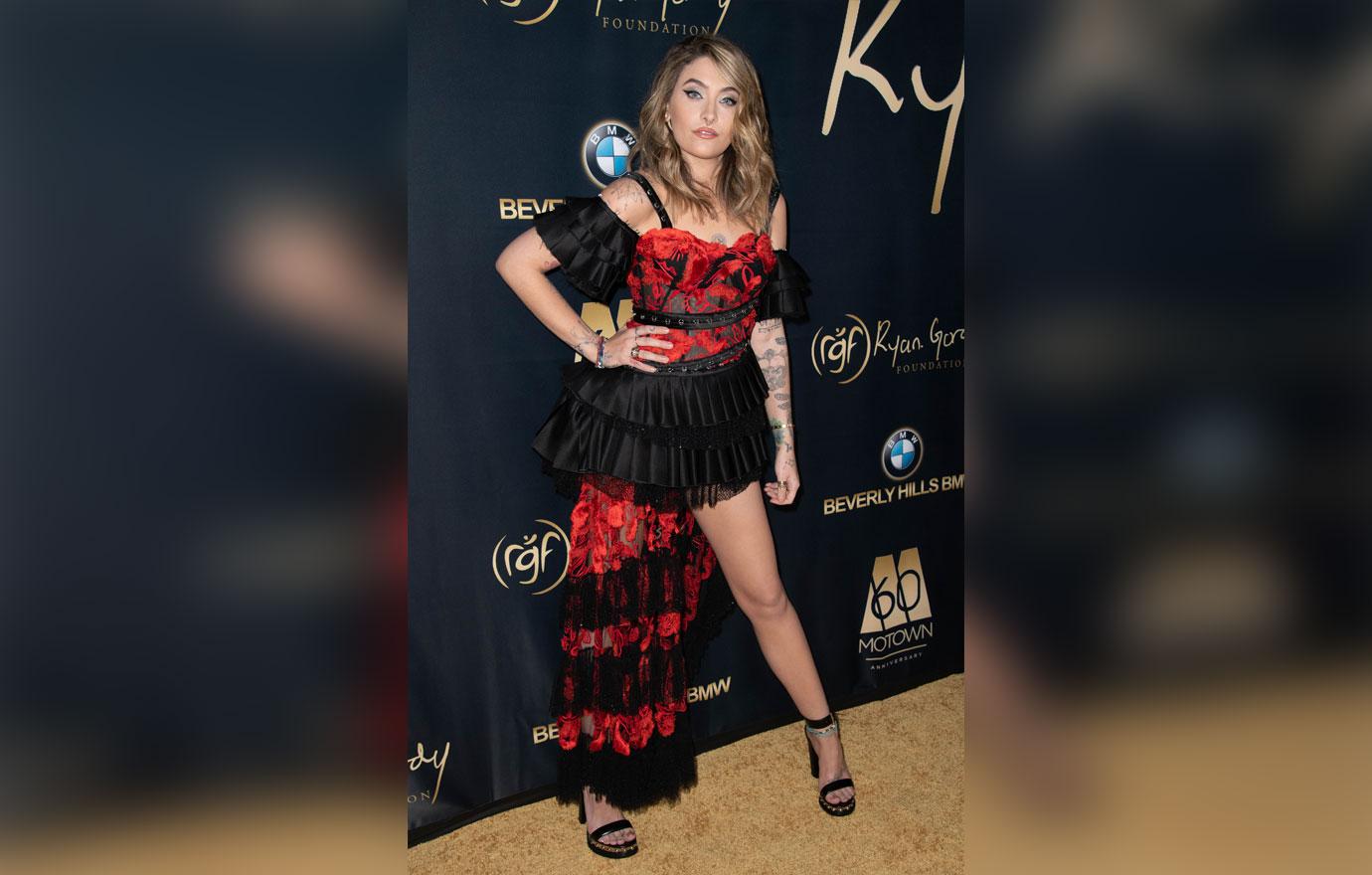 Paris Jackson Wears Sexy Red Dress To Event With Boyfriend