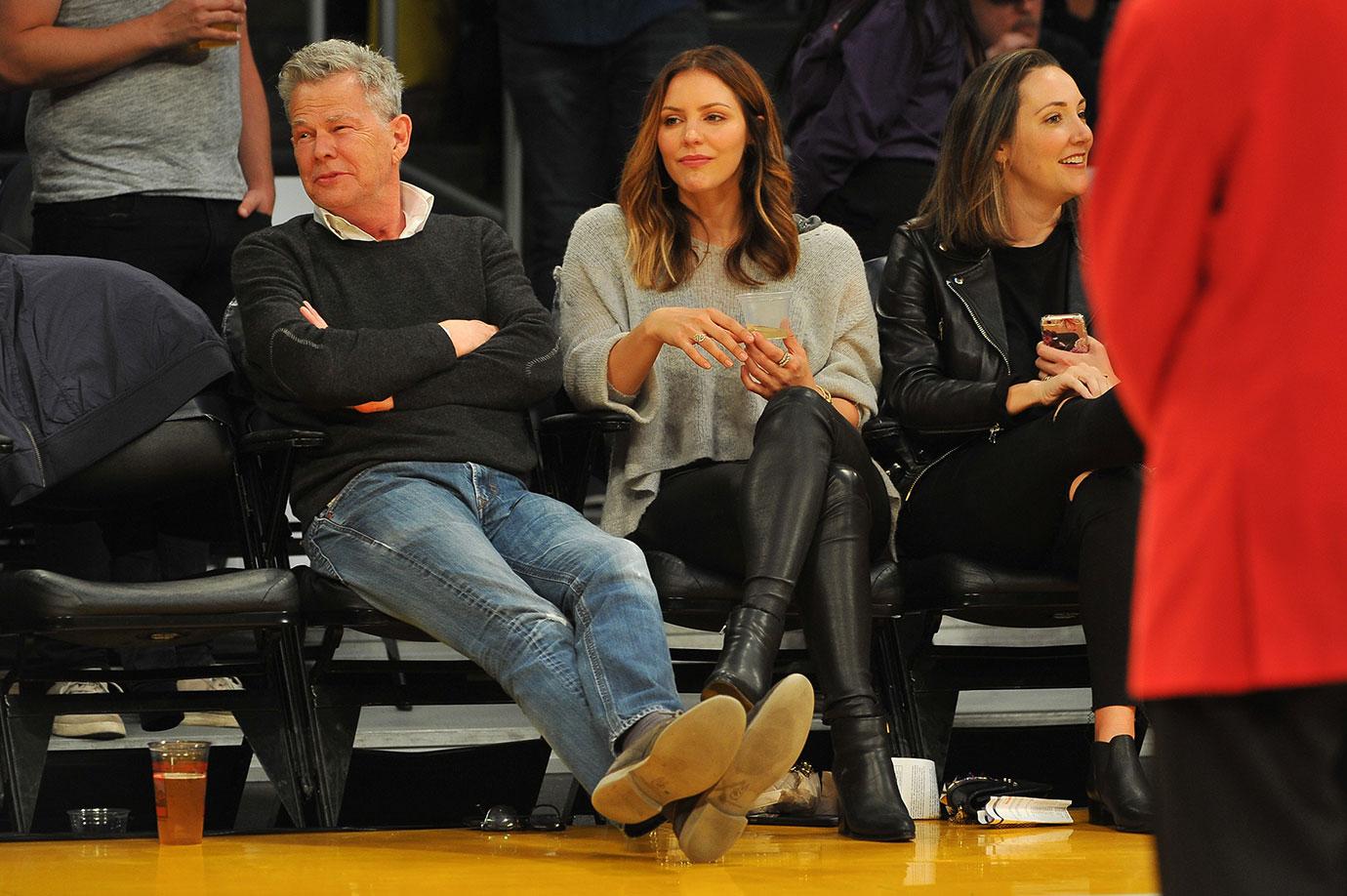 David Foster Katharine McPhee Lakers Game