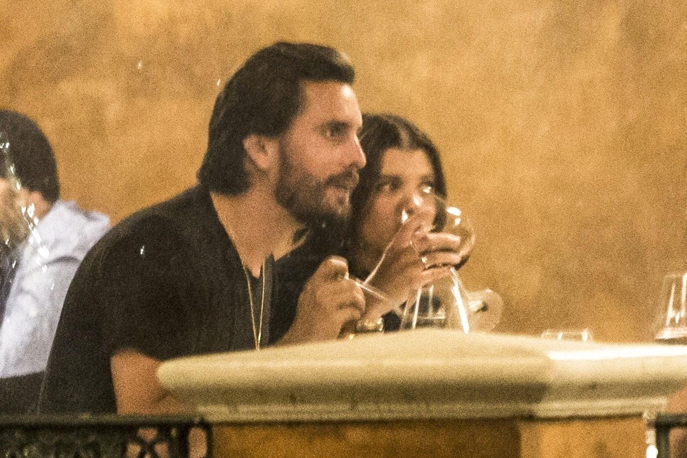 Sofia Richie Scott Disick date night wine