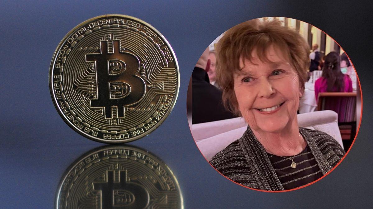 Composite photo of Bitcoin and Nancy Guthrie