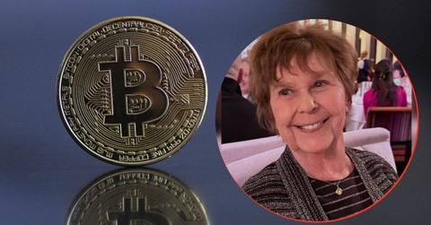 Composite photo of Bitcoin and Nancy Guthrie