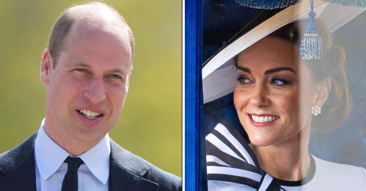 Composite photo of William and Kate.