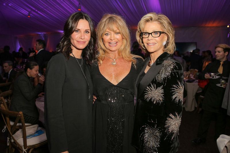 //Courteney Cox Jane Fonda and Goldie Hawn at UCLA Institute of Sustainability Annual Gala