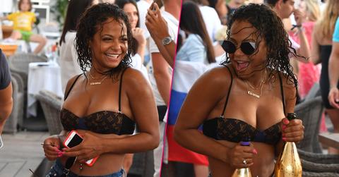 Christina milian cleavage bikini st tropez