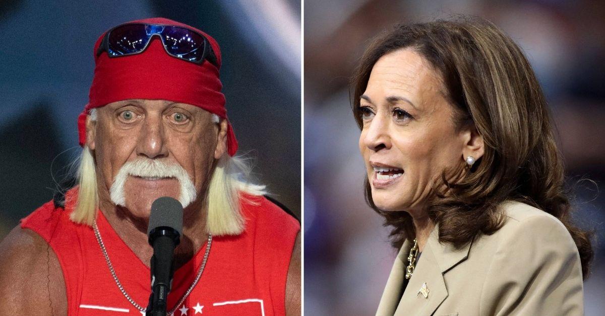 Hulk Hogan Branded ‘Drunk A-- Steroid-Ridden Racist’ for Declaring He Wants to ‘Body Slam’ Kamala Harris