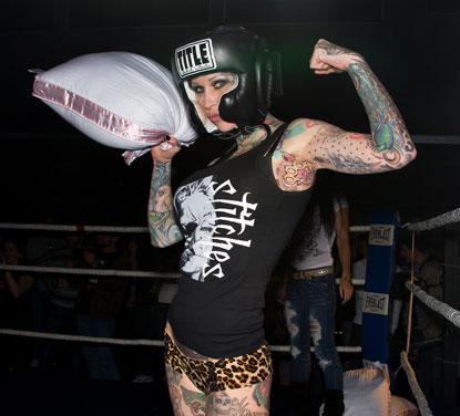 Michelle "Bombshell" McGee And Rita Rampage Pillow Fight!