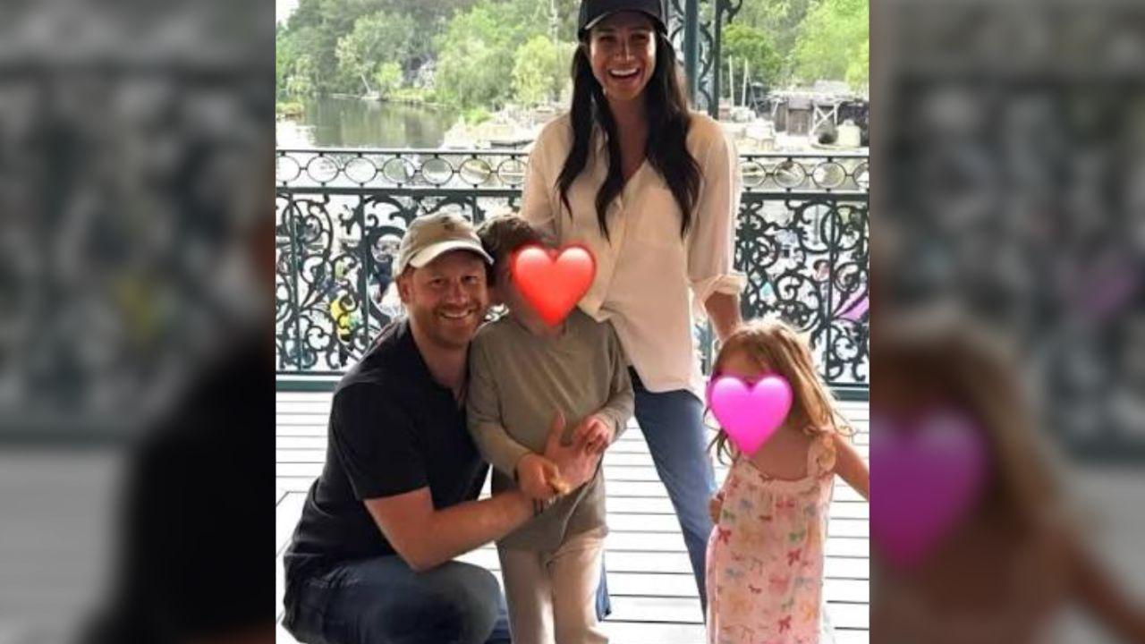 Photo of Prince Harry and Meghan Markle  and kids