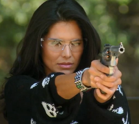 Packing Heat! Housewife Joyce Giraud Takes To Gun Range After Encounter ...