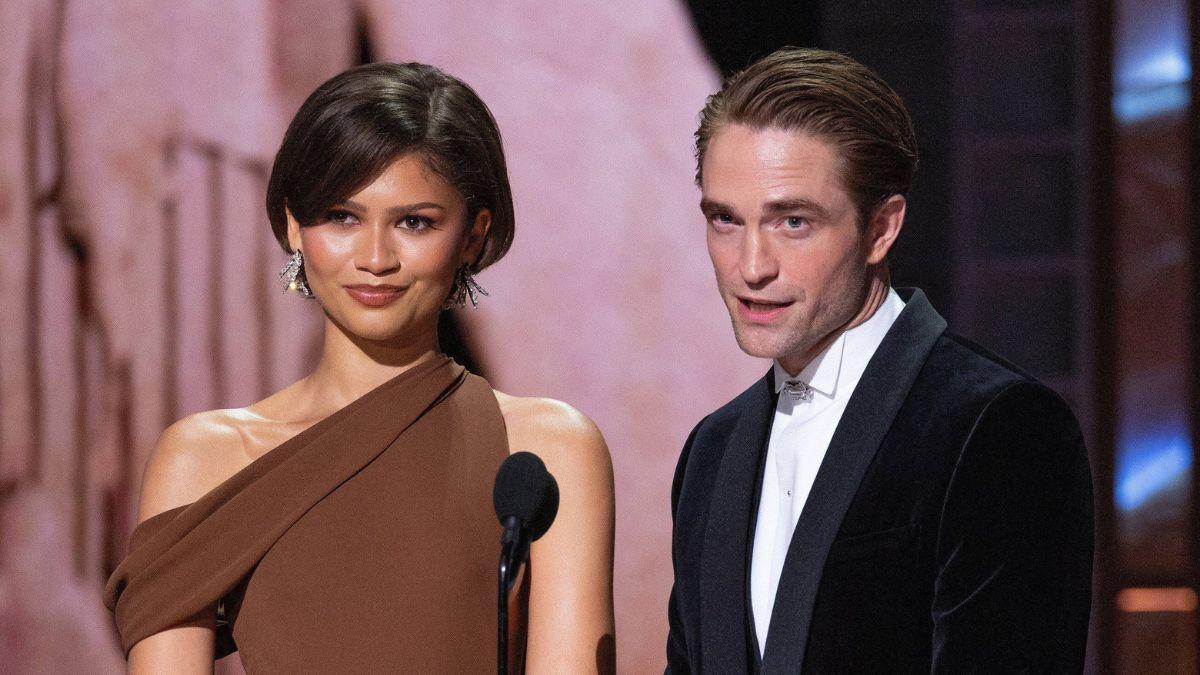 Zendaya presented an awards at the Oscars alongside Robert Pattinson.