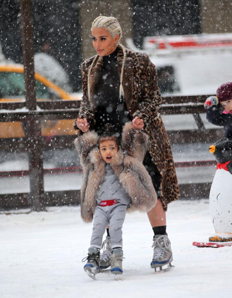 Kim Kardashian North West Ice Skating