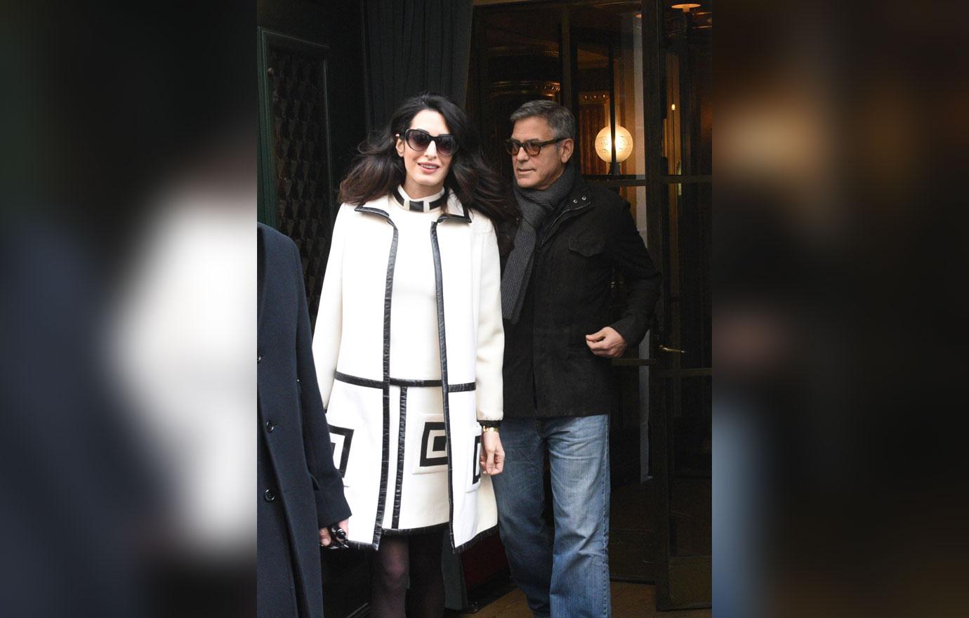 George Clooney Amal Baby Furniture Shopping Paris Photos