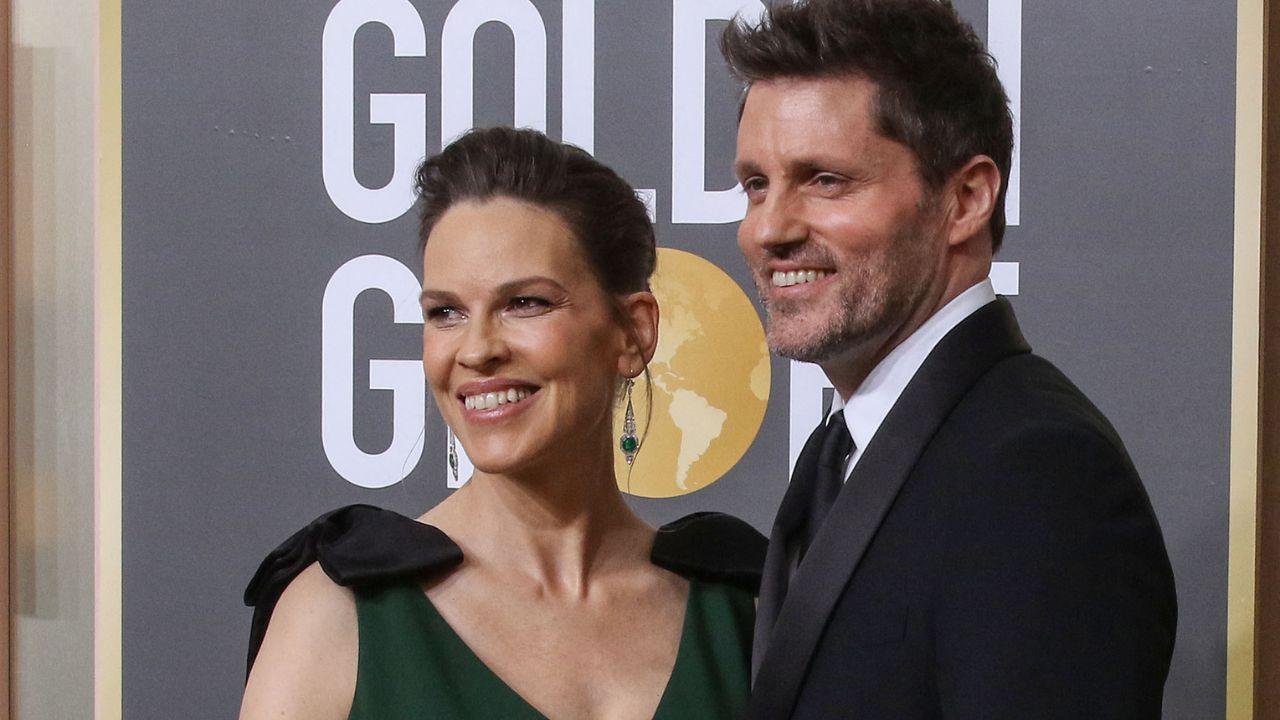 Image Of Hilary Swank and Philip Schneider