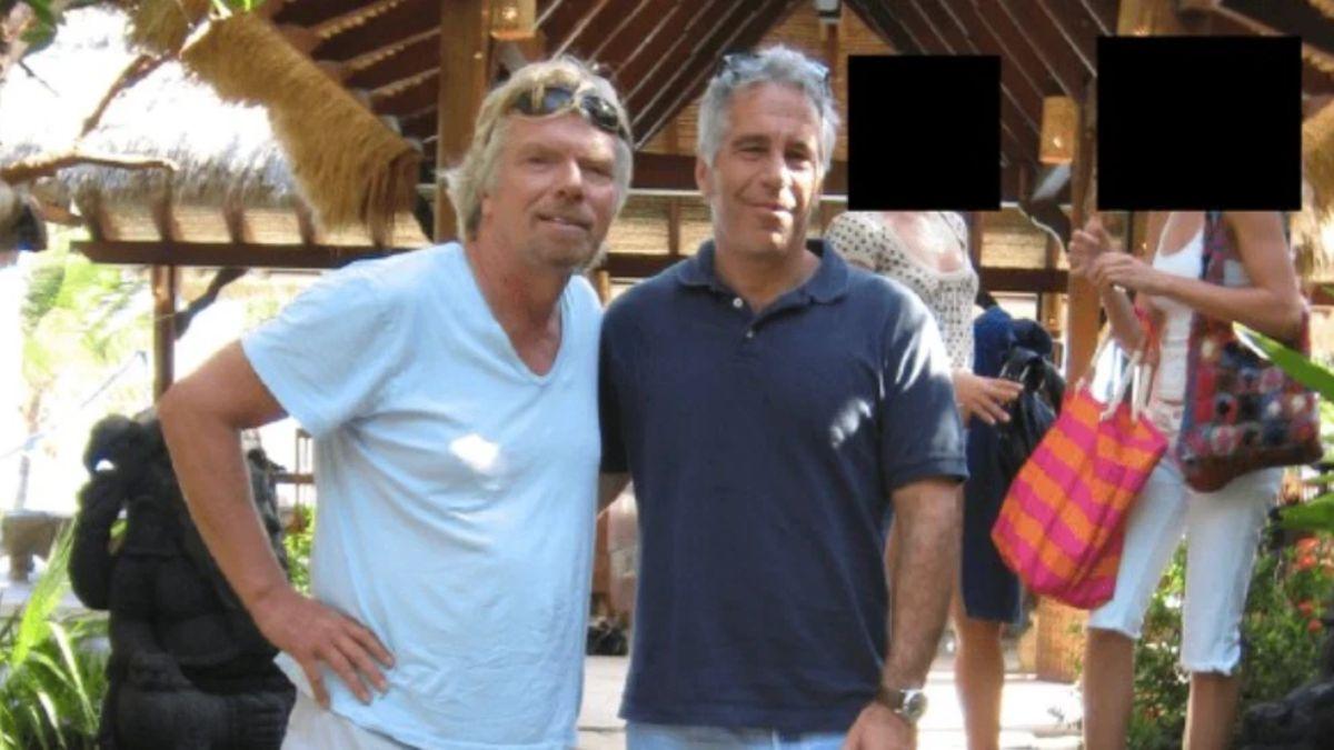 Photo of Richard Branson, Jeffrey Epstein