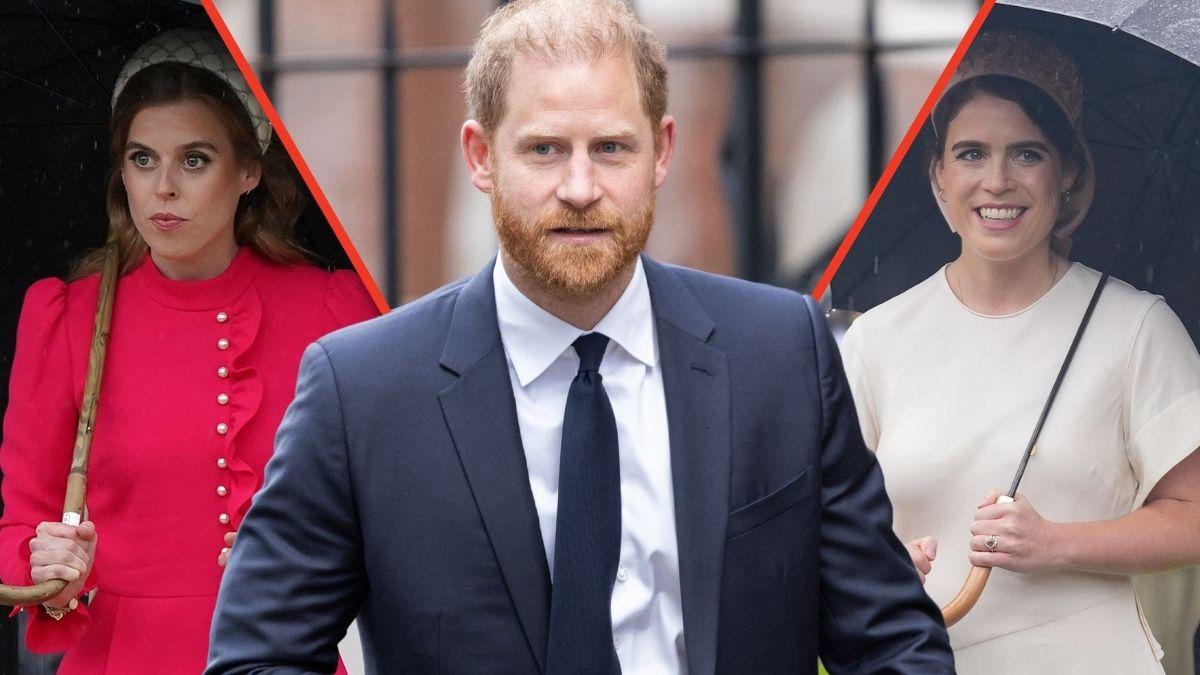 Photo of Prince Harry, Princess Beatrice and Princess Eugenie