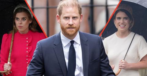 Photo of Prince Harry, Princess Beatrice and Princess Eugenie