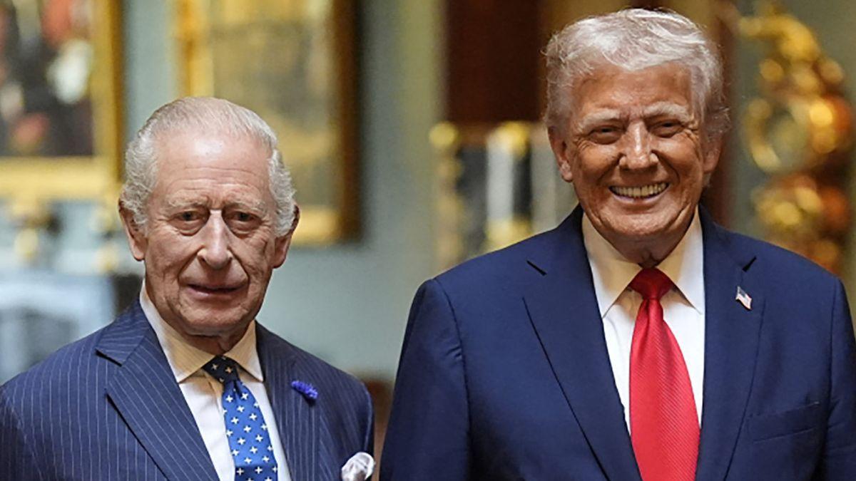 Photo of King Charles and Donald Trump